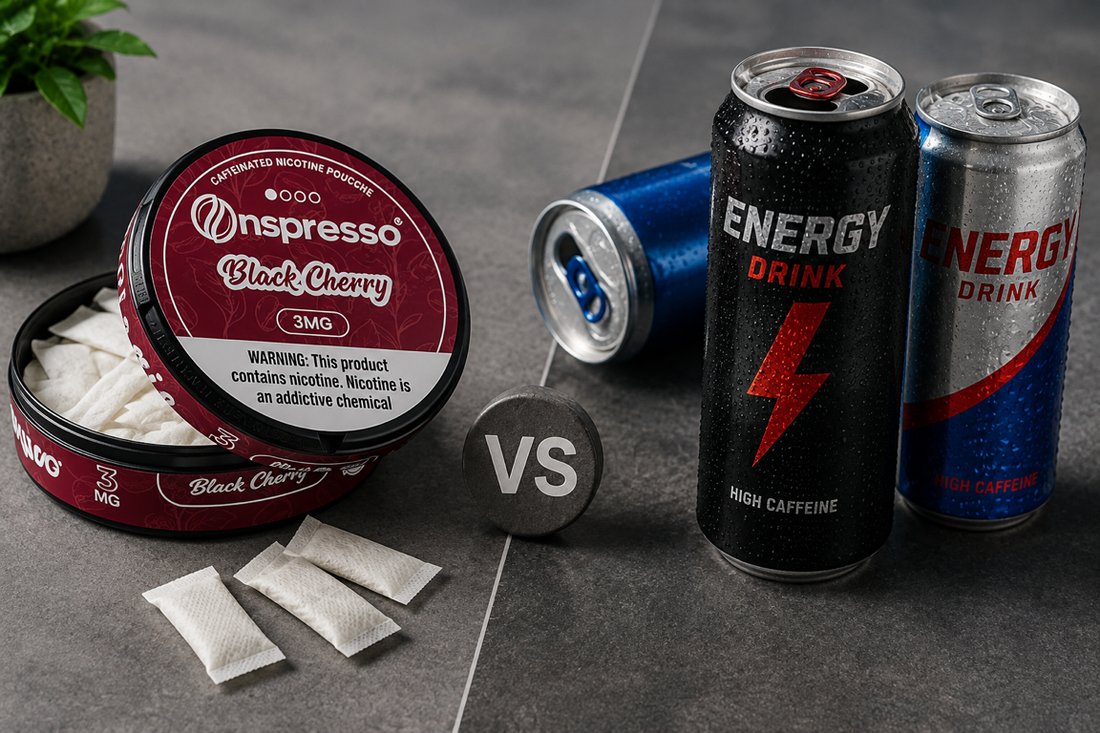 caffeine pouches vs energy drink